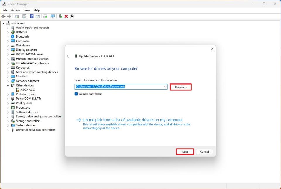 Device Manager fix yellow error updating driver