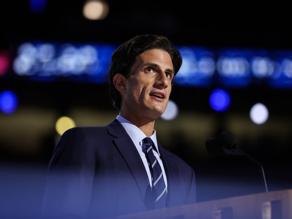 Jack Schlossberg takes center stage at the 2024 Democratic National Convention - and has a good time doing it  (Getty Images)