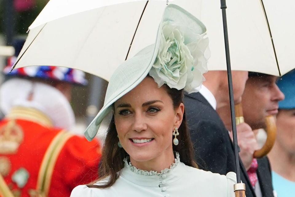 Catherine Duchess of Cambridge during a Royal Garden Party at Buckingham Palace in London. Royal Garden Party at Buckingham Palace, London, UK - 25 May 2022