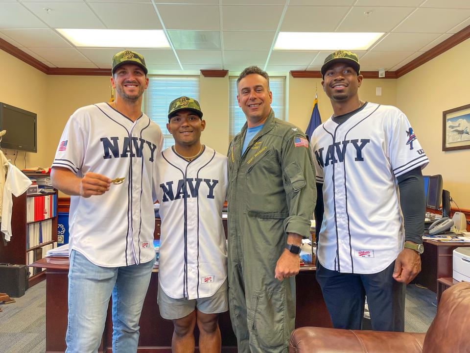 The Blue Wahoos will be wearing specialty Navy uniforms on May 28-29 as part of a Memorial Day tribute and connecting with NAS Pensacola to baseball during World War II and Korean War eras with past MLB greats.