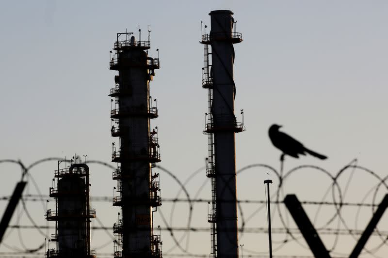 FILE PHOTO: Pipes are pictured at Mexico state oil firm Pemex's Cadereyta refinery in Cadereyta