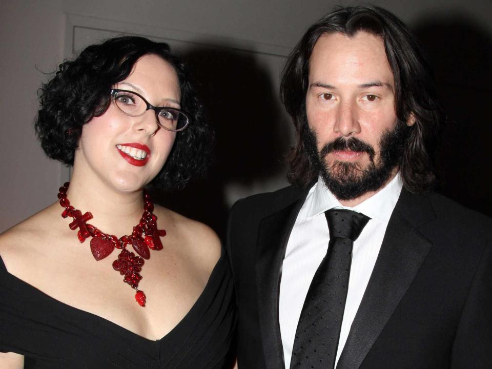 <p>Bruce Glikas/FilmMagic</p> Karina Miller and Keanu Reeves at the Stage Directors And Choreographers Society 50 Year Celebration in 2009