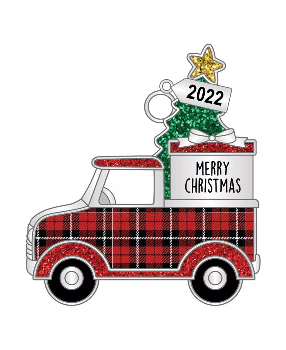Truck with tree 2022 ornament