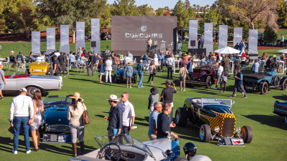 A scene from the 2023 Concours at Wynn Las Vegas.