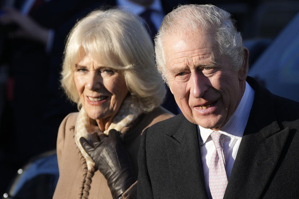 Ein König, noch ohne Krone: Am 6. Mai wird Charles III. an der Seite seiner Queen Consort Camilla offiziell gekrönt (Bild: Christopher Furlong/Getty Images)