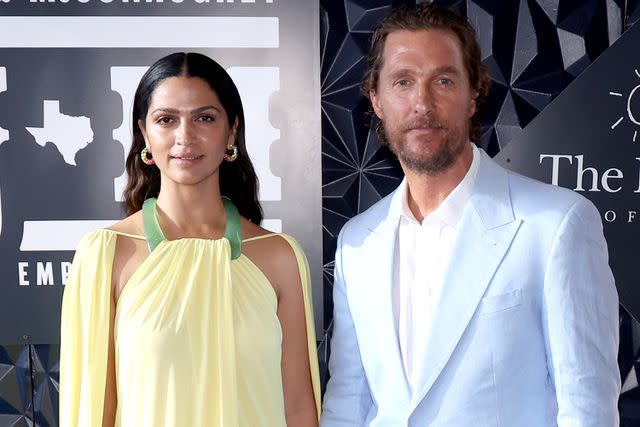 <p>Gary Miller/WireImage</p> Camila Alves McConaughey, Matthew McConaughey.