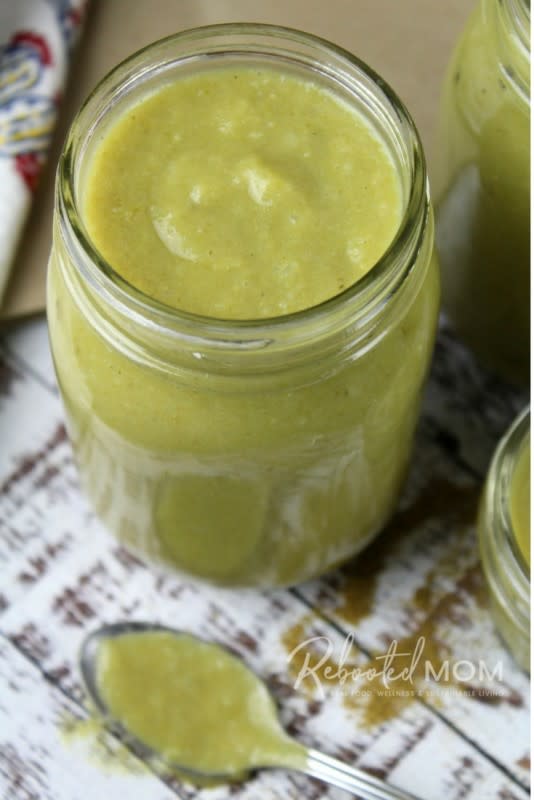<p>Rebooted Mom</p><p>Bring a taste of New Mexico to your table with this traditional hatch green chile sauce!</p><p><strong>Get the recipe: <a href="https://www.rebootedmom.com/traditional-new-mexico-green-chile-sauce/" rel="nofollow noopener" target="_blank" data-ylk="slk:Traditional New Mexico Green Chile Sauce;elm:context_link;itc:0;sec:content-canvas" class="link rapid-noclick-resp">Traditional New Mexico Green Chile Sauce</a></strong></p>