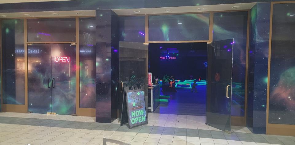 Glo-N-One Mini Golf opened its doors at the Mall of Abilene on June 15. This is the second location open of the glow-in-the-dark indoor miniature golf course.
