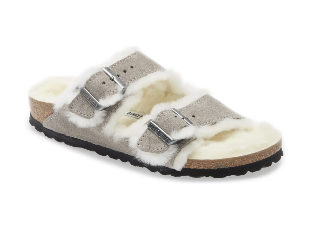 Fuzzy birkenstock sales