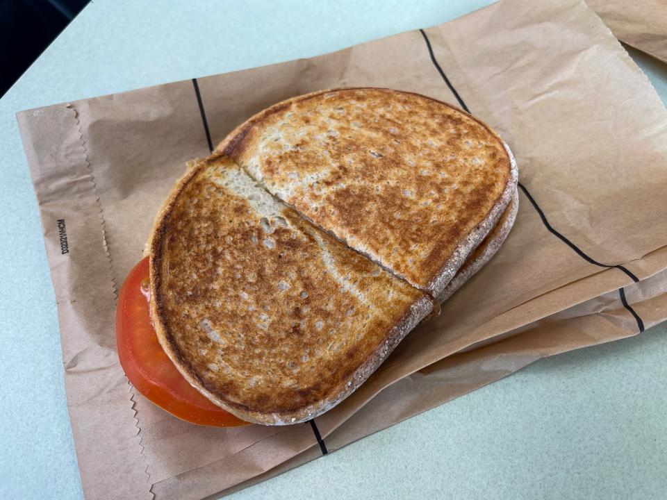A toastie from a McDonald's in Australia.