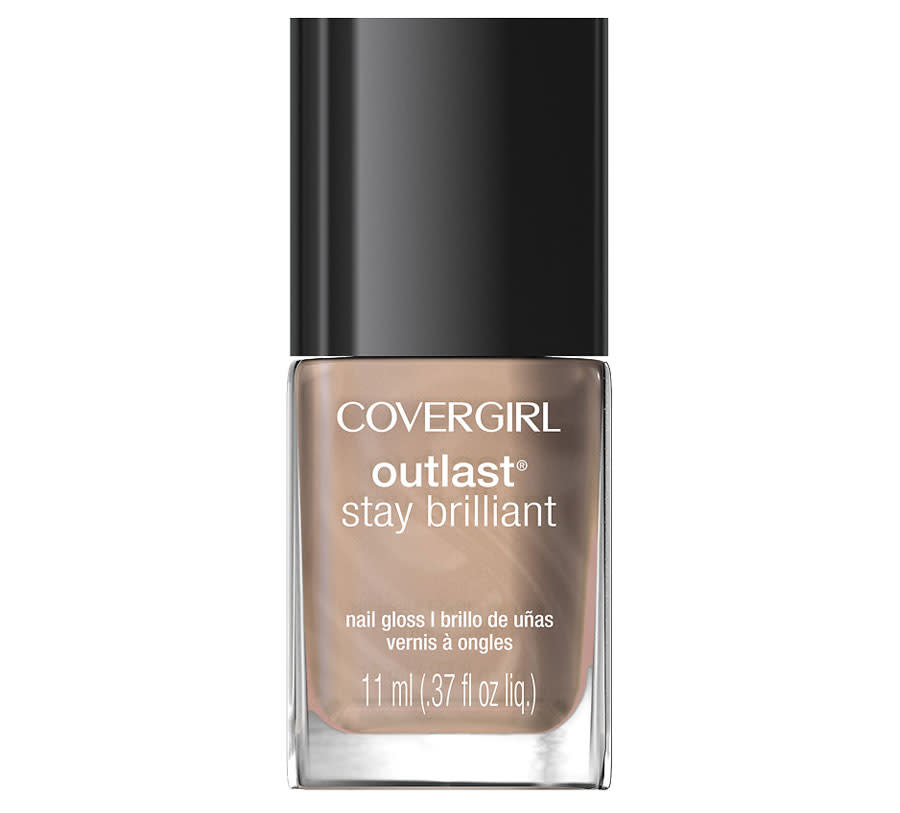 undefined<p>Buy it <a rel="nofollow noopener" href="https://www.walgreens.com/store/c/covergirl-outlast-stay-brilliant-nail-gloss/ID%3Dprod6162571-product" target="_blank" data-ylk="slk:here;elm:context_link;itc:0;sec:content-canvas" class="link ">here</a> for $6.</p>