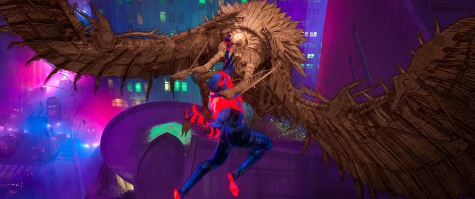 miguel o'hara, vulture, spiderman across the spiderverse