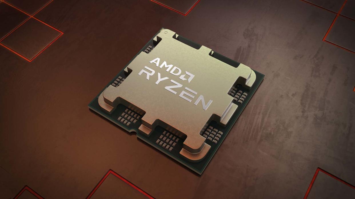  An AMD Zen 4 processor on a metal surface 