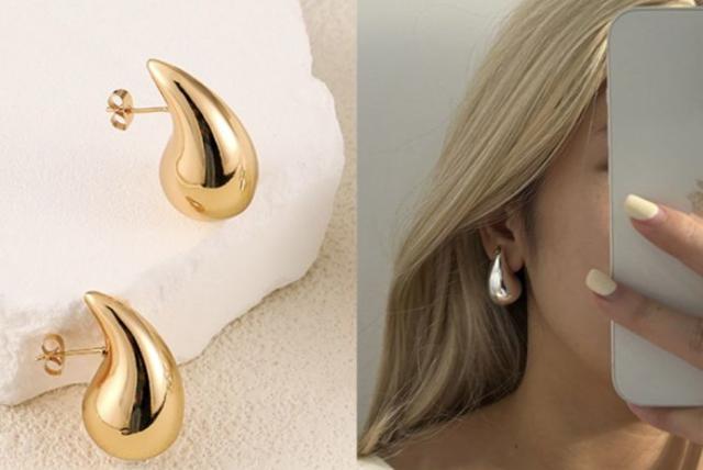 These $11 earrings look just like Bottega Veneta's popular $1,300 teardrop  style celebs love