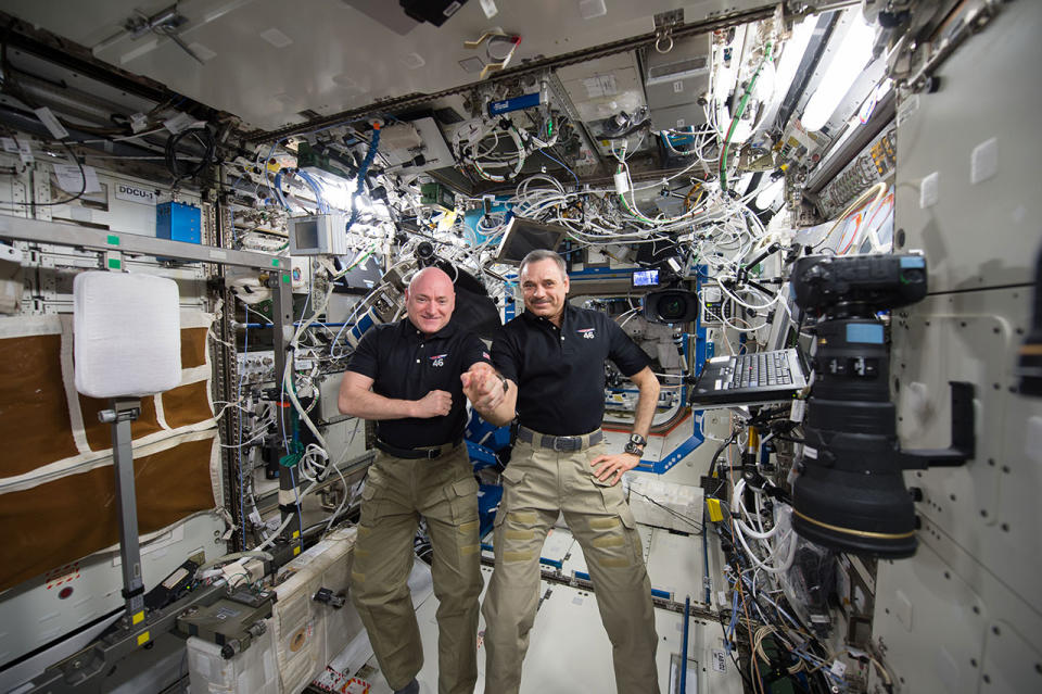 Scott Kelly and Kornienko on ISS