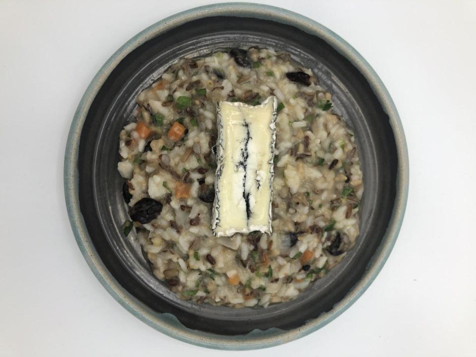 The Goodkind recipe for wild rice risotto uses Blakesville's Lindeline cheese.