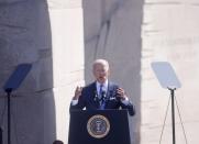 U.S. President Biden attends 10th anniversary celebration of Martin Luther King, Jr. Memorial in Washington
