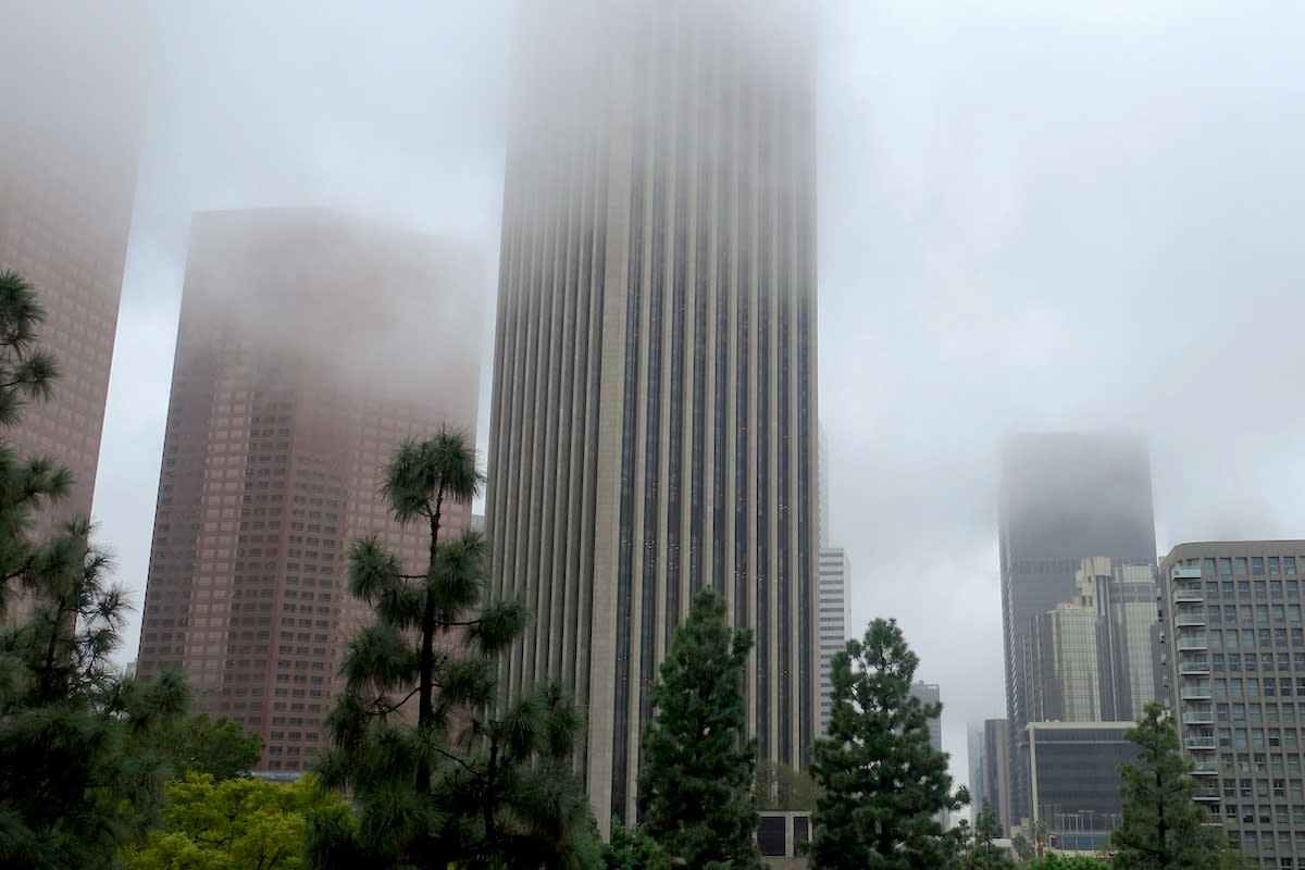 Downtown LA on a cloudy day. Omar Bárcena via Flickr