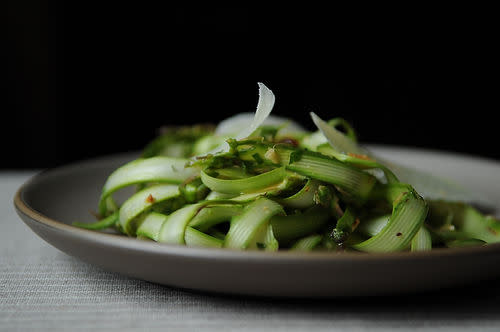 Shaved Asparagus and Mint Salad