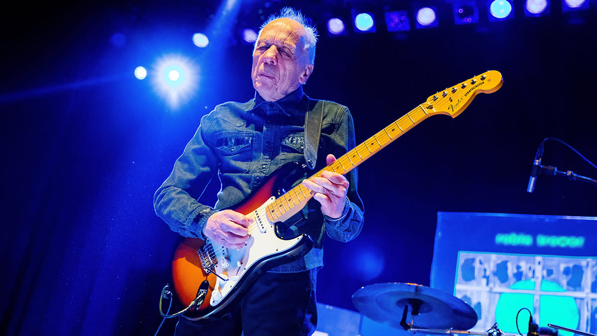  Guitarist Robin Trower performs at Royal Oak Music Theater on April 7, 2018 in Royal Oak, Michigan. 