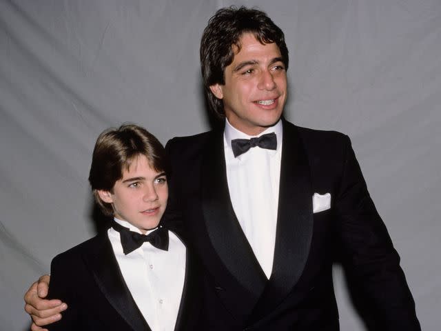 <p>Vinnie Zuffante/Getty</p> Tony Danza and his son, Marc, attend the 43rd Golden Globe Awards on January 24, 1984 in Beverly Hills, California.