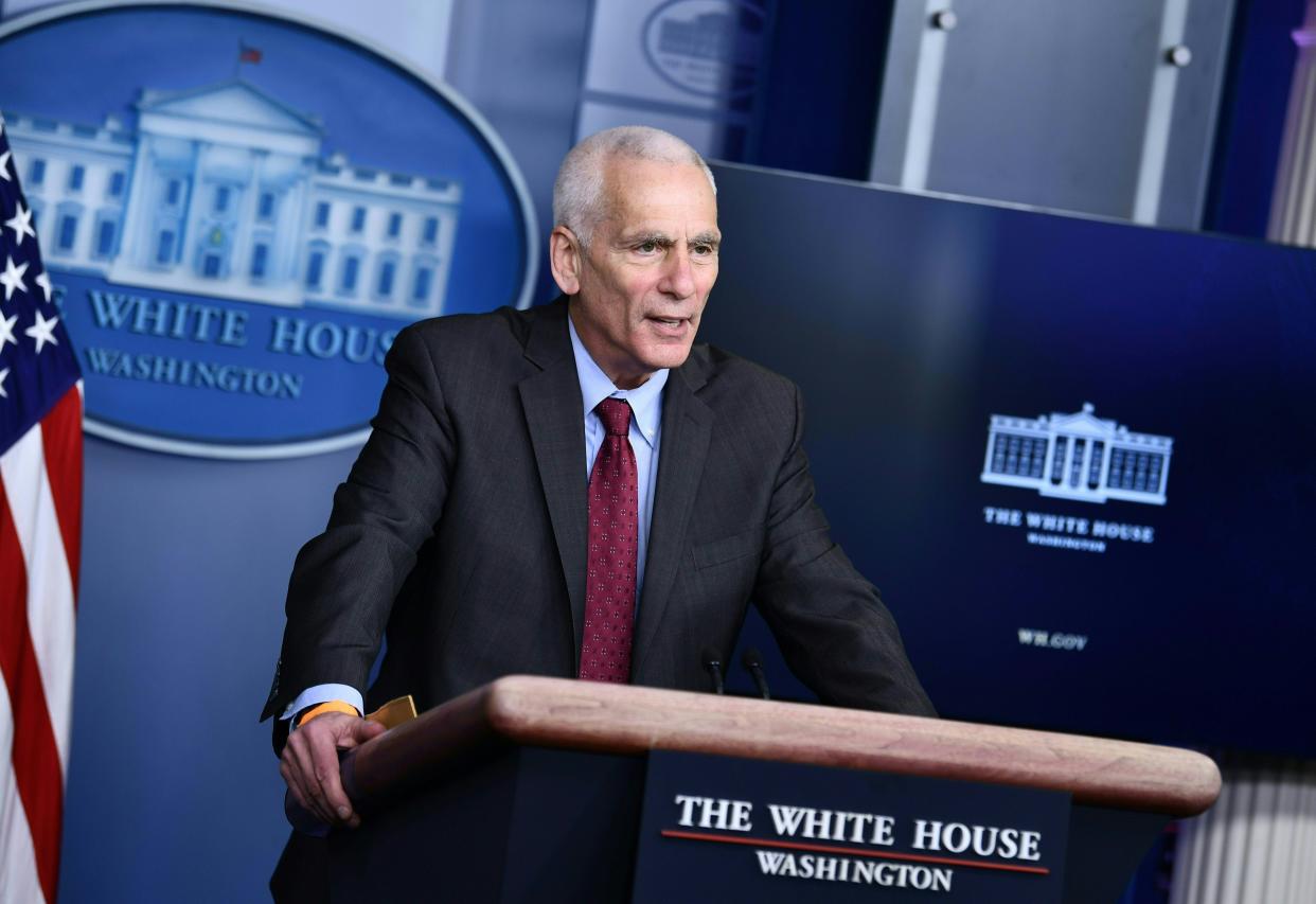 White House Council of Economic Advisors member Jared Bernstein speaks during a press briefing on February 5, 2021, in the Brady Briefing Room of the White House in Washington, DC. (Photo by Brendan Smialowski / AFP) (Photo by BRENDAN SMIALOWSKI/AFP via Getty Images)