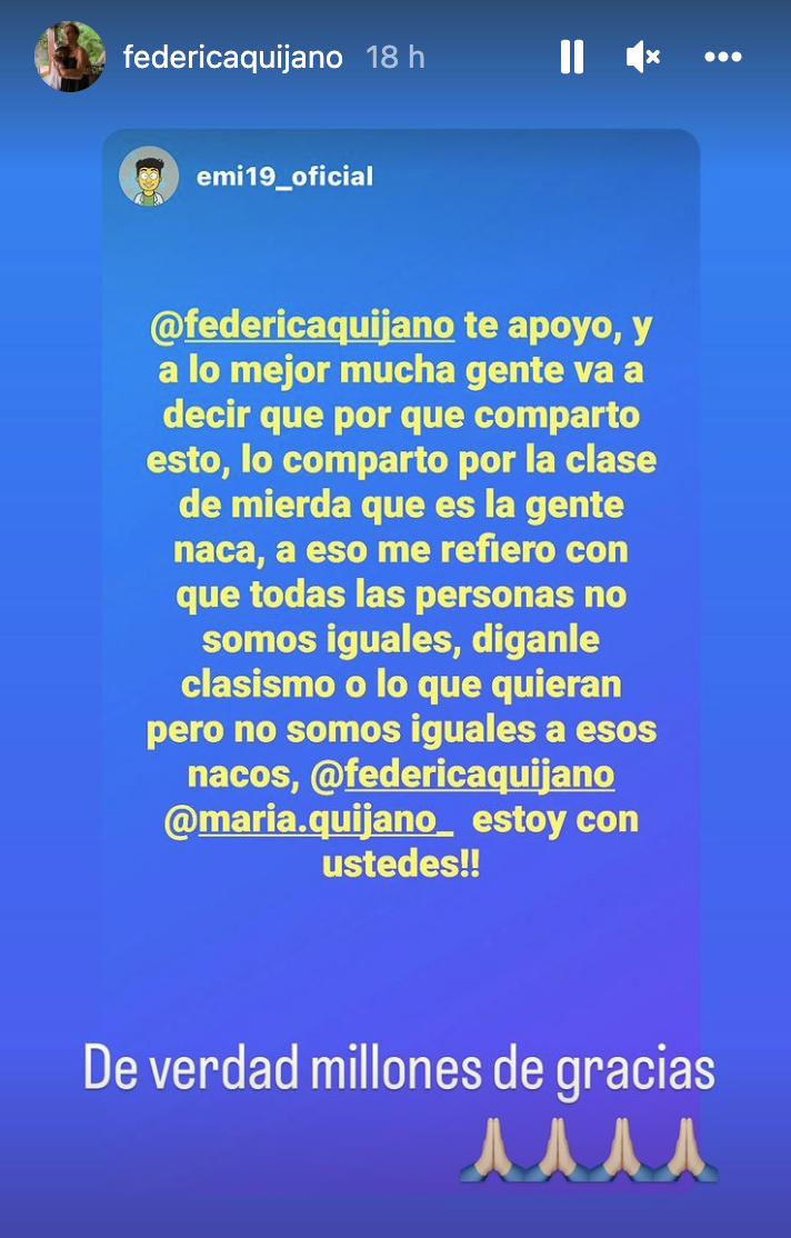 Instagram @federicaquijano