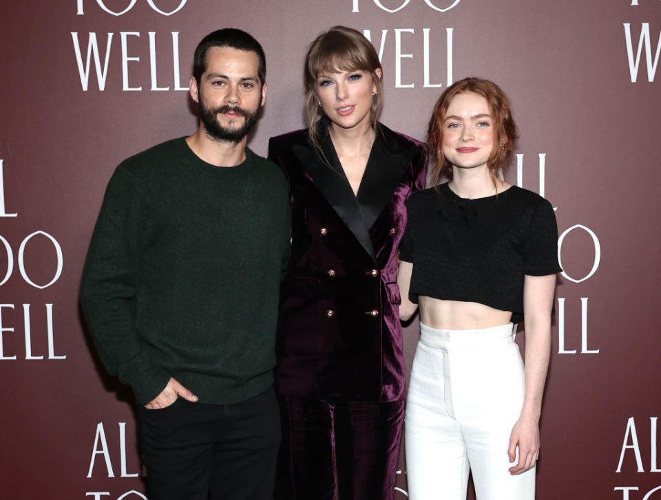 Dylan O'Brien, Taylor Swift, and Sadie Sink