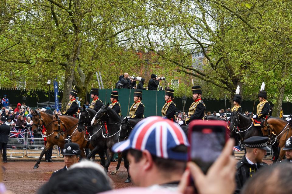 London, UK, 6th May 2023, The Coronation of King Charles III takes place at Westminster Abbey., Andrew Lalchan Photography/Alamy Live News