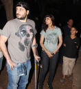 Sonali and Goldie Behl at the protest march