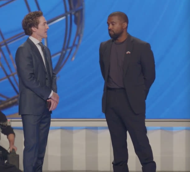 Joel Osteen and Kanye West