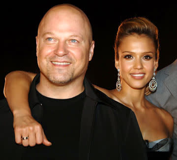 Michael Chiklis and Jessica Alba at the New York premiere of 20th Century Fox's Fantastic Four