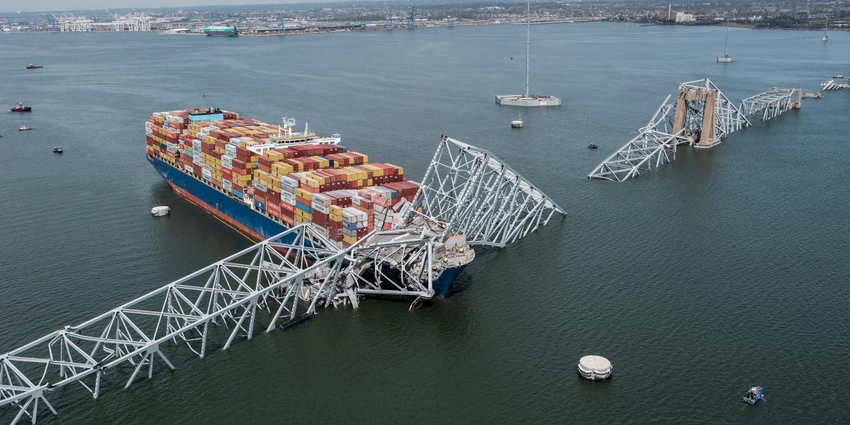 The container ship Dali collided with a key bridge in Baltimore Tuesday