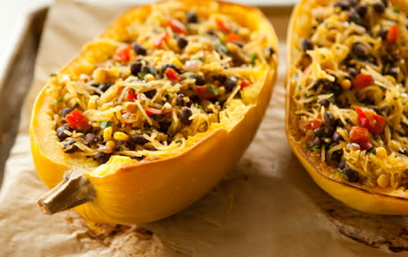 Spicy Spaghetti Squash with Black Beans