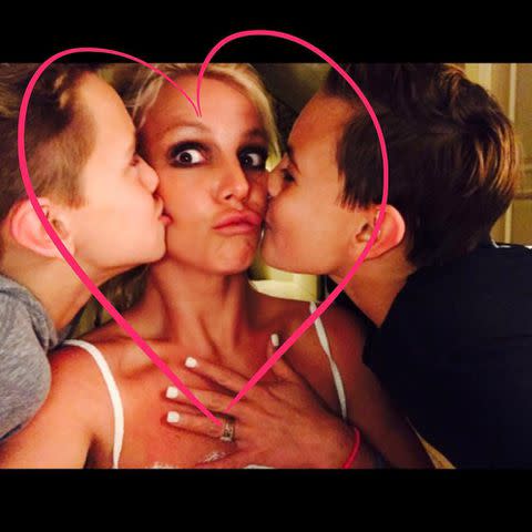 <p>Britney Spears/Instagram</p> Britney Spears and her sons