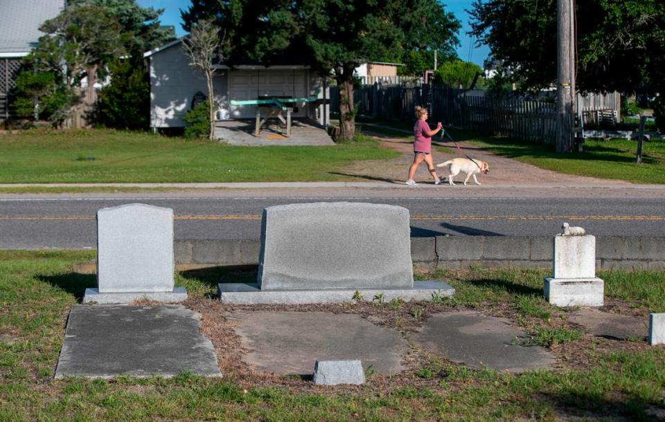 A family cemetery along NC 12 in Salvo, N.C. on Wednesday, June 30, 2021