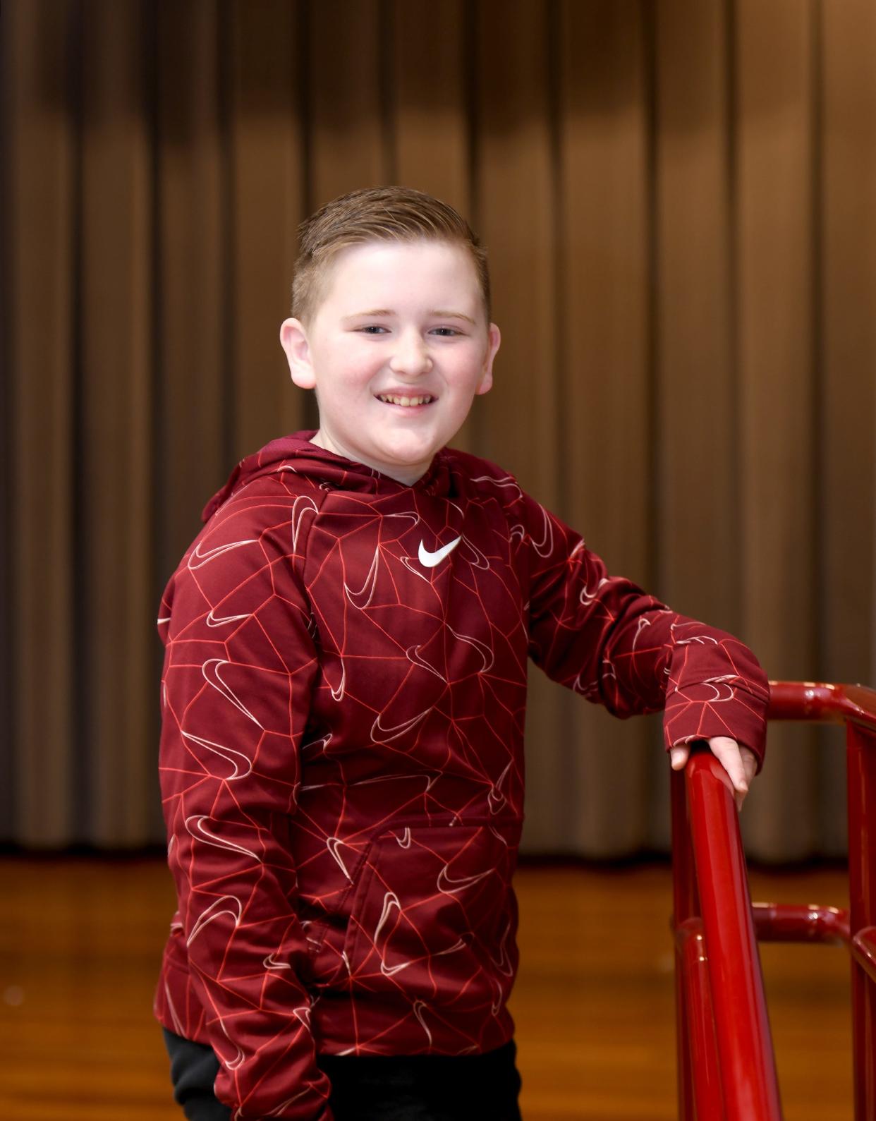 Tanner Stowe, a sixth-grader at Minerva Middle School,  is a Robertson Kitchen & Bath Kid of Character for The Alliance Review. Photographed at school Tuesday, March 14, 2023.