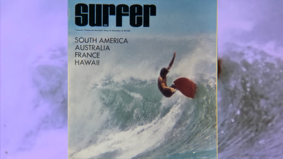 Lopez, on the cover of SURFER Volume 12, Issue No. 4