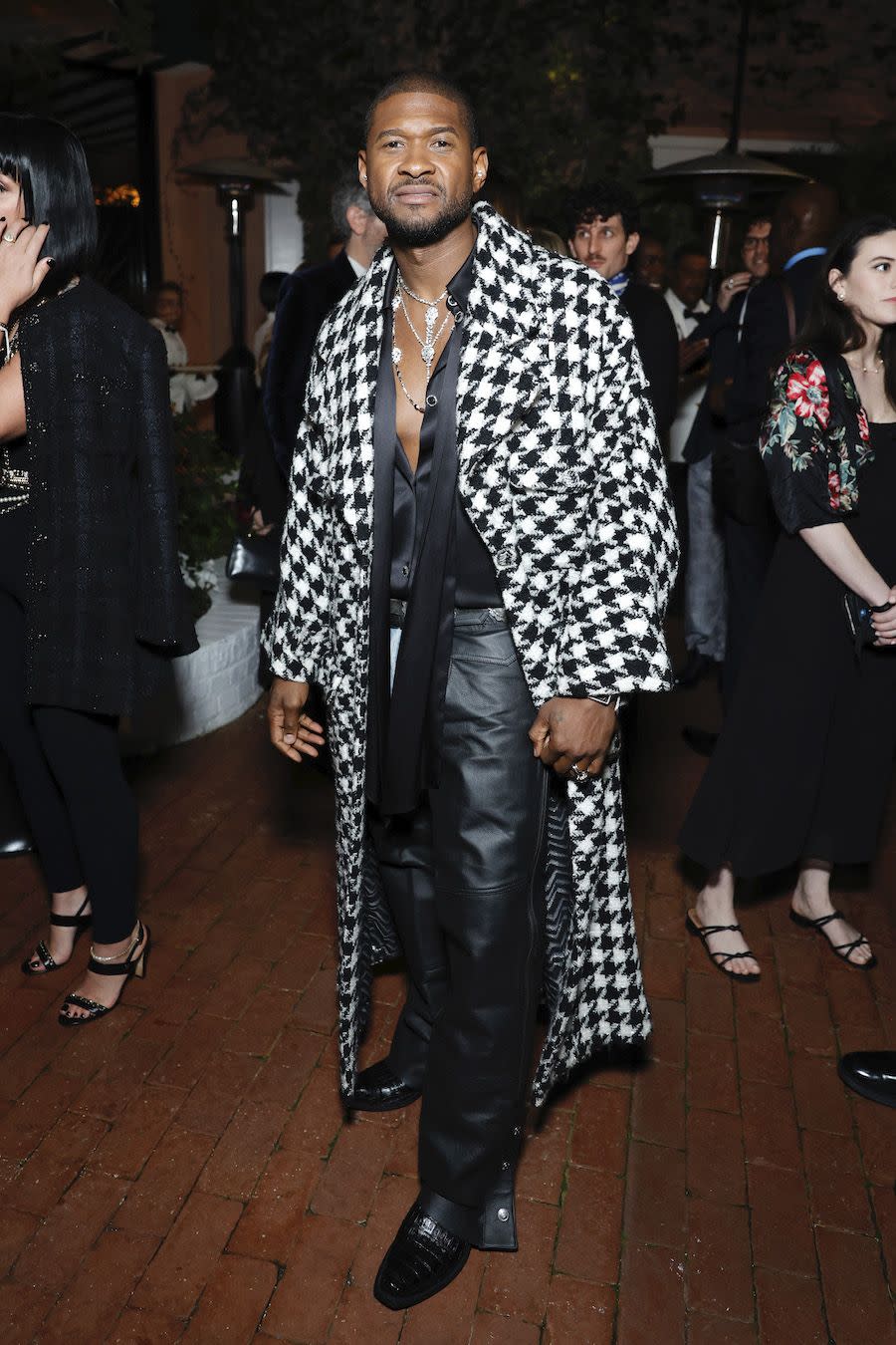 beverly hills, california march 09 usher attends the chanel and charles finch annual pre oscar dinner at the polo lounge at the beverly hills hotel on march 09, 2024 in beverly hills, california photo by stefanie keenanwireimage