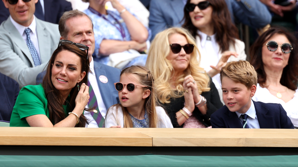 Watching the action at Wimbledon