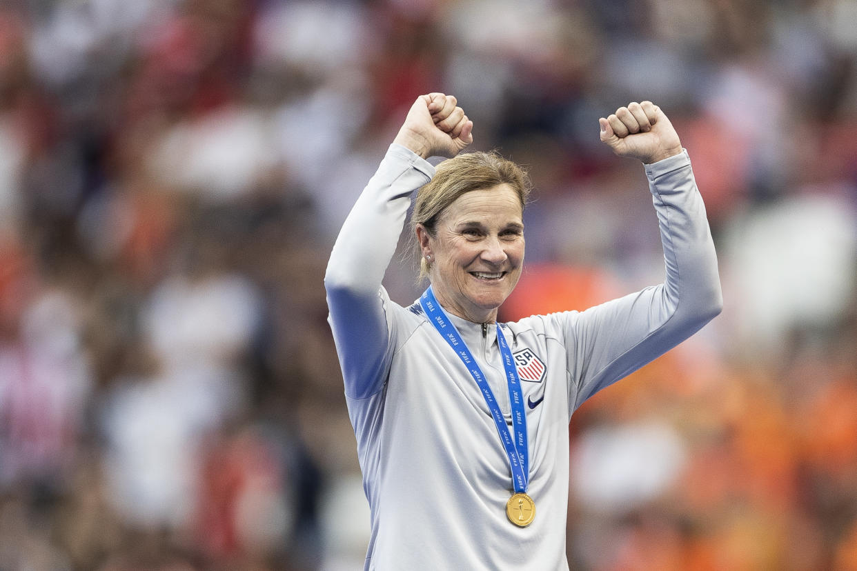 Jill Ellis is stepping down as coach of the U.S. women's national soccer team. (Photo by Maja Hitij/Getty Images)