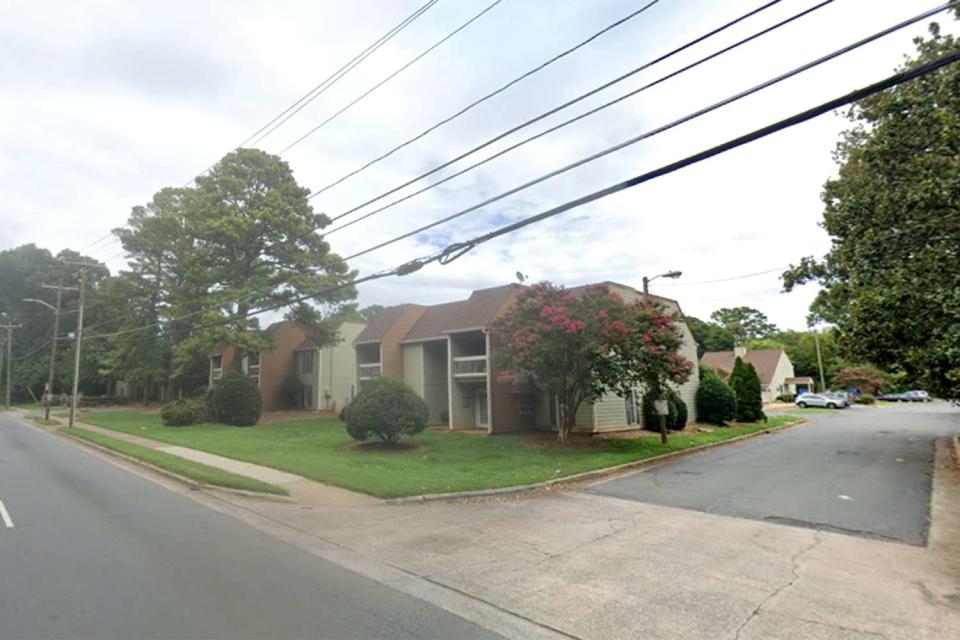 <p>Google Maps</p> 2300 block of Eastway Drive Charlotte-Mecklenburg, NC, where the accidental shooting occurred Feb. 21.