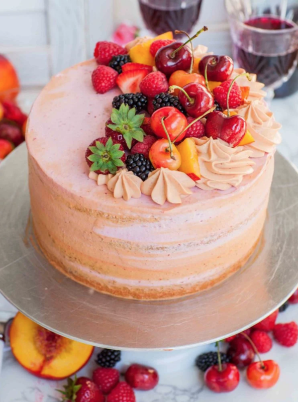 <p>Tatyana's Everyday Food</p><p>The best summer fruit cake-sangria cake with fluffy sponge cake, whipped cream and fruit!</p><p><strong>Get the recipe: <a href="https://tatyanaseverydayfood.com/summer-sangria-cake/" rel="nofollow noopener" target="_blank" data-ylk="slk:Summer Sangria Cake;elm:context_link;itc:0;sec:content-canvas" class="link ">Summer Sangria Cake</a></strong></p>