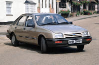 <p>Retaining <strong>rear-wheel drive</strong> for a medium-sized European family car in the early 1980s did not suggest forward thinking, but the main public objections to the Sierra on its introduction were that it looked (or was said to look) like a jelly mould and it wasn’t called Cortina.</p><p>The fuss soon abated, and the Sierra quickly became a common sight on roads across Europe. As usual, the choice of engines was very wide, and you could have a <strong>hatchback</strong>, an <strong>estate</strong> or a three-box <strong>saloon</strong>, though the latter was called Sapphire. There were even four-wheel drive versions.</p>