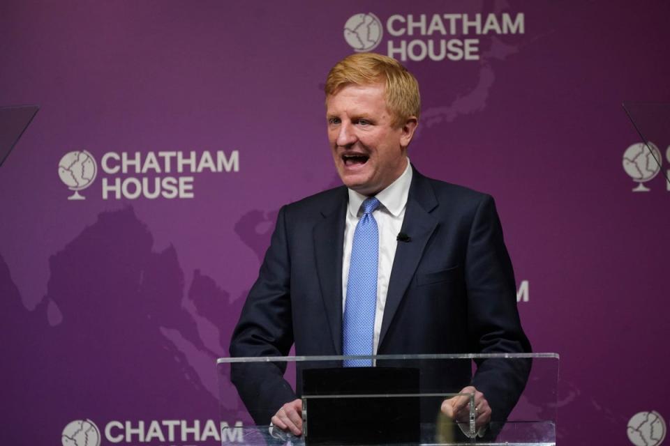 Oliver Dowden is calling in university vice-chancellors to receive a Cobra briefing with our security services (Yui Mok/PA Wire)