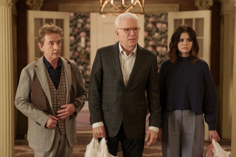 steve martin, selena gomez, martin short, only murders in the building