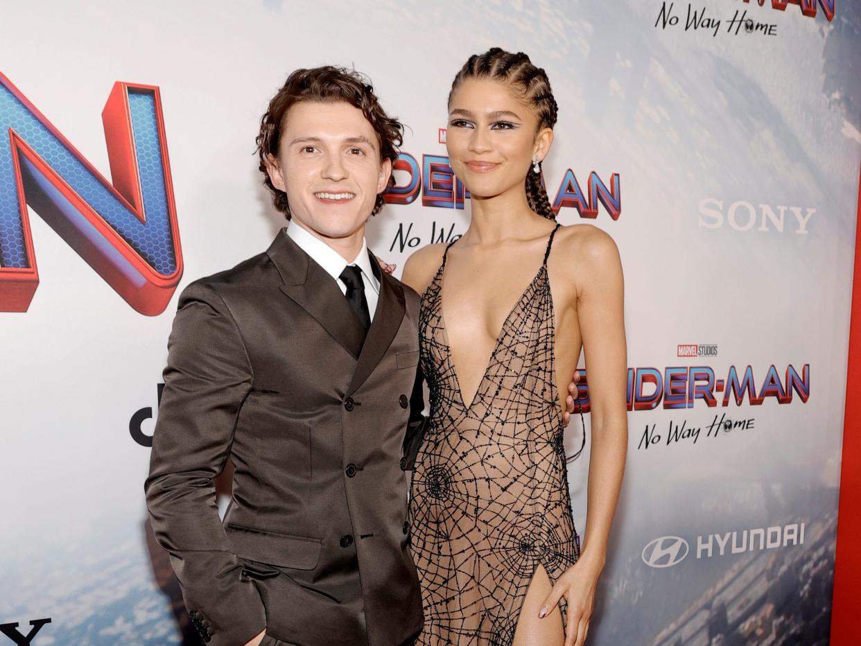 Tom Holland and Zendaya next to each other