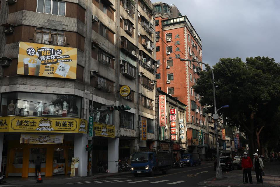 Apartment buildings during daylight, as the outbreak of the coronavirus disease (COVID-19) continues, in Taipei, Taiwan, October 14, 2020. REUTERS/Ann Wang