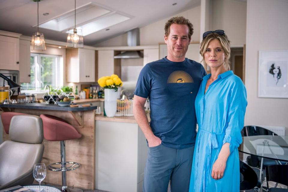 Neighbours: Adam James and Emila Fox star as The Dillons (BBC/James Stack)