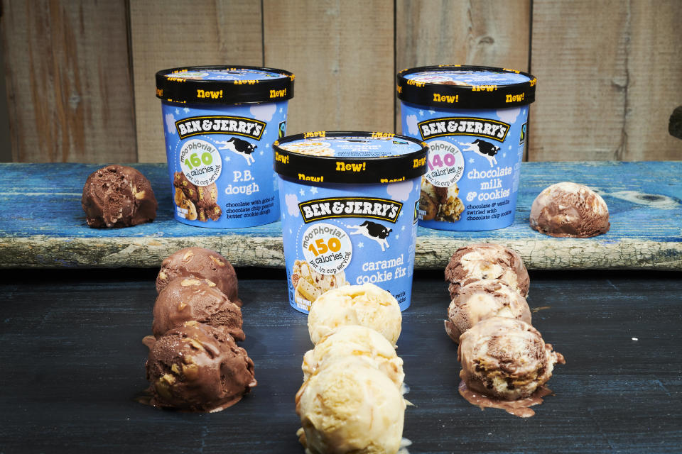 <strong>Ingredients:</strong>&nbsp;Chocolate and vanilla light ice creams swirled with chocolate chip cookies.<br /><br />"With all the new low-calorie ice creams and frozen desserts on the market, ours stands out as the best. Great taste with big Ben &amp; Jerry's chunks!" --&nbsp;<i>Luke Garguilo, mix supervisor</i>